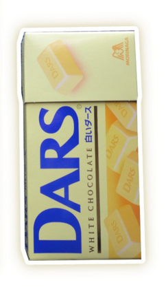 Dars white chocolate package