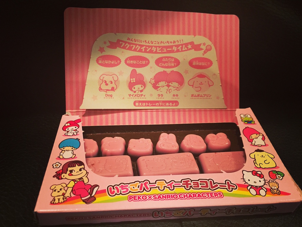 Fujiya Peko x Sanrio Strawberry Party Chocolate