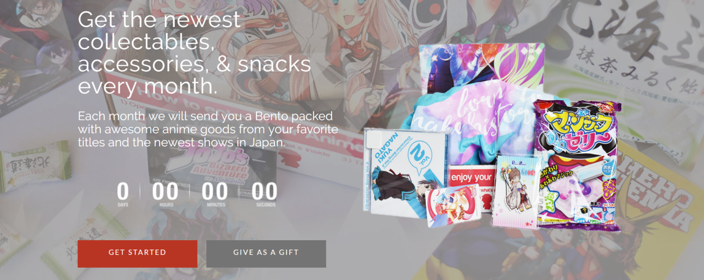 Anime subscription box: Anime Bento